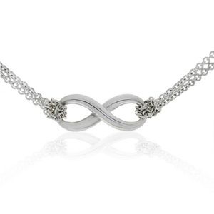 Authentic Double Chain Infinity Tiffany & Co. Necklace